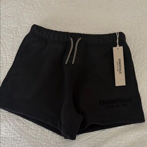 Fear of God Essentials Black Athletic Shorts